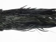 12109 Hebert Dry Fly Hackle Pro Grade Rooster Saddle Black Ties Size 12-14