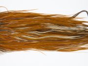 12145 Hebert Dry Fly Hackle Pro Grade Rooster Saddle Light Brown Ties Size 12-16
