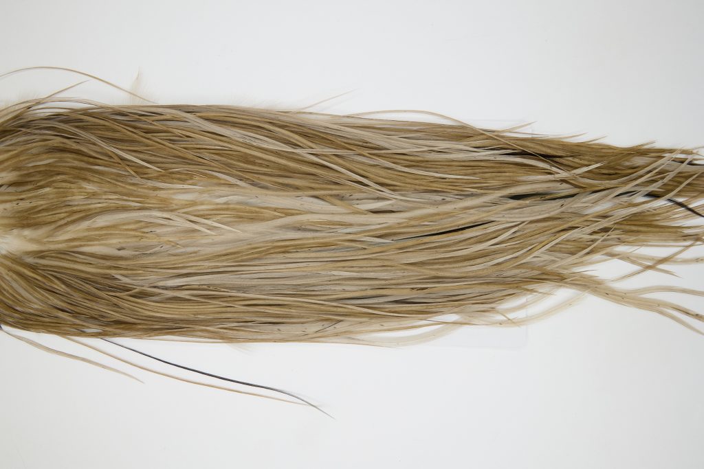 12174 Hebert Dry Fly Hackle Pro Grade Rooster Saddle Medium Brown Dun Ties Size 12-16