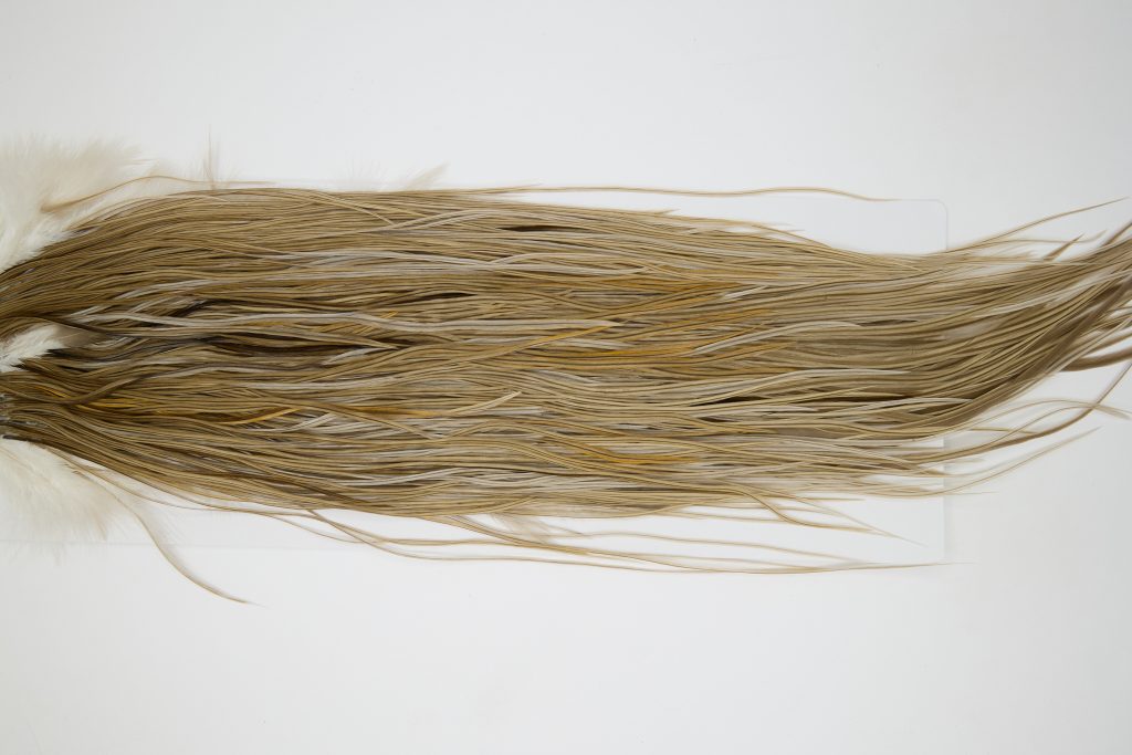 12175 Hebert Dry Fly Hackle Pro Grade Rooster Saddle Medium Brown Dun Ties Size 16-20