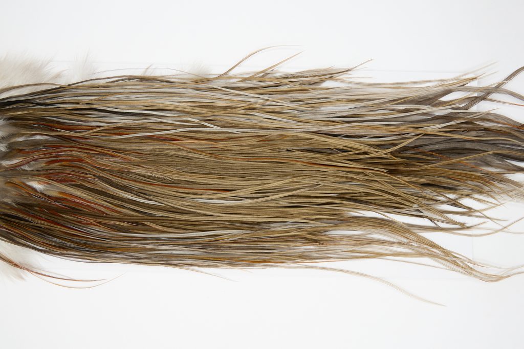 12201 Hebert Dry Fly Hackle Pro Grade Rooster Saddle Brown Grey Dun Ties Size 14-20