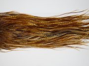 12232 Hebert Dry Fly Hackle Bronze Grade Rooster Saddle Barred Dark Ginger Ties Size 12-16