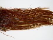 12235 Hebert Dry Fly Hackle Bronze Grade Rooster Saddle Medium Brown Ties Size 10-16