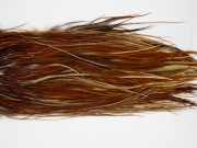 12238 Hebert Dry Fly Hackle Bronze Grade Rooster Saddle Medium Brown Ties Size 14-16
