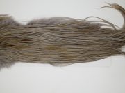 12244 Hebert Dry Fly Hackle Bronze Grade Rooster Saddle Medium Grey Dun Ties Size 10-14