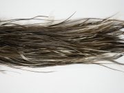 12248 Hebert Dry Fly Hackle Bronze Grade Rooster Saddle Dark Grey Dun Ties Size 14-16