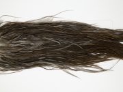 12252 Hebert Dry Fly Hackle Bronze Grade Rooster Saddle Dark Grey Dun Ties Size 12-16