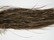 12256 Hebert Dry Fly Hackle Bronze Grade Rooster Saddle Dark Grey Dun Ties Size 12-18