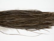 12257 Hebert Dry Fly Hackle Bronze Grade Rooster Saddle Dark Grey Dun Ties Size 10-16