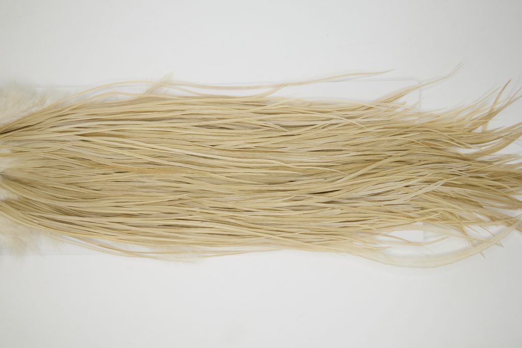 12260 Hebert Dry Fly Hackle Bronze Grade Rooster Saddle Light Tan Dun Ties Size 12-16